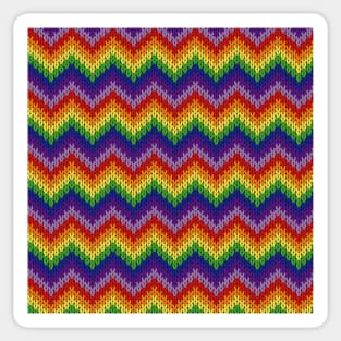 Multi Color Knitting Pattern Sticker